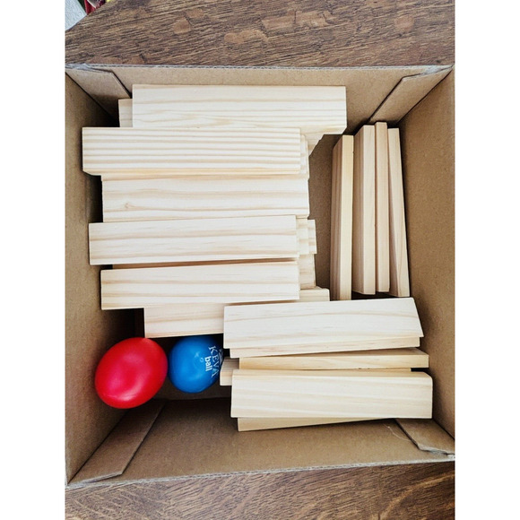 Contraptions 50 pc STEM Obstacle Building Game Wood Plank Set Mindware Keva - Picture 11 of 15